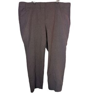 J.Jill Pintucked Ponte Slim Leg Pants Coffee Brown 3X NWT Comfort Office Capsule